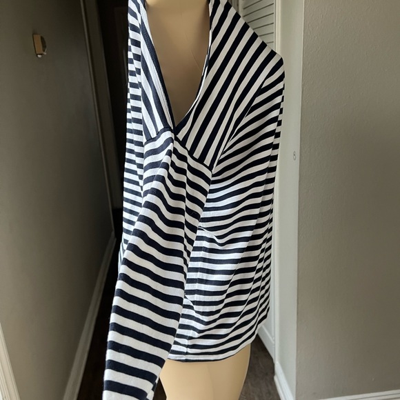 Michael Kors Navy and White Striped Tank Top - Picture 3 of 10